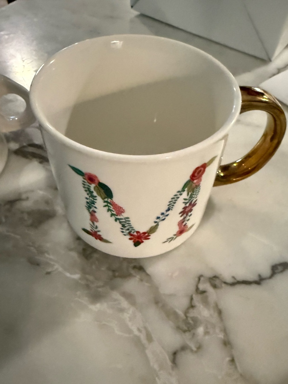 Opalhouse M Mug coffee anthropologie monogram